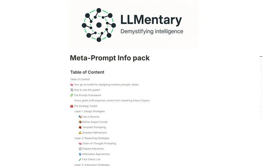 Template Notion – Meta Prompt Info Pack