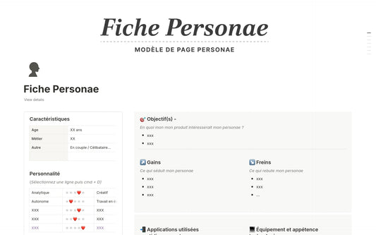 Template Notion – Fiche Personae