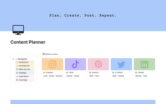 Template Notion – Content Planner
