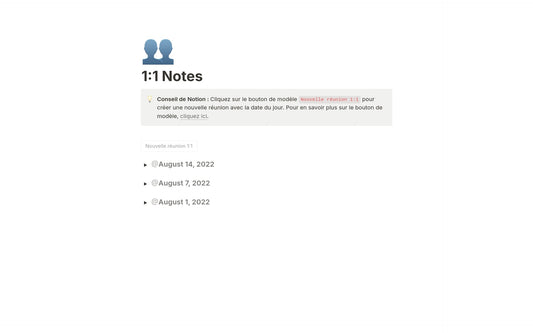 Template Notion – Notes d’entretiens individuels