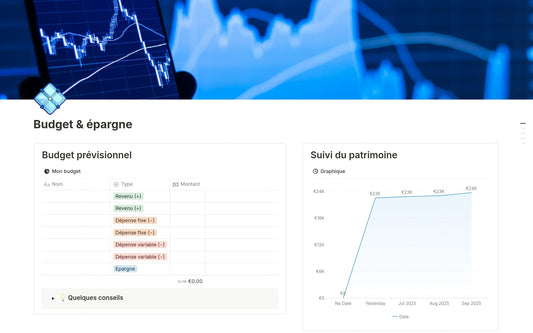 Template Notion – Budget et épargne